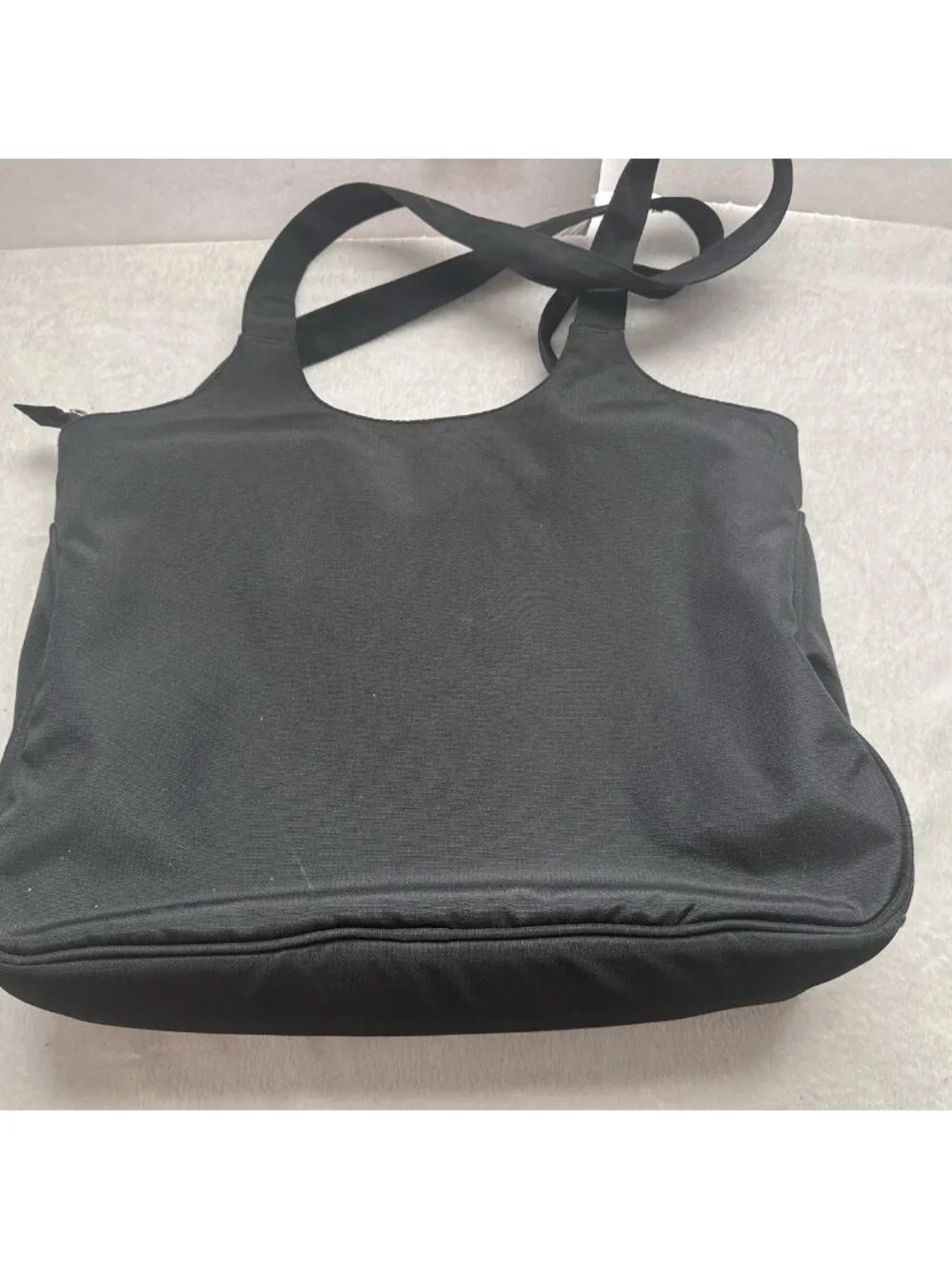 Eddie Bauer Messenger Bag Laptop/ Gig/ Travel Black Canvas Shoulder Straps 15”